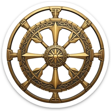 helm of awe runic style  sticker