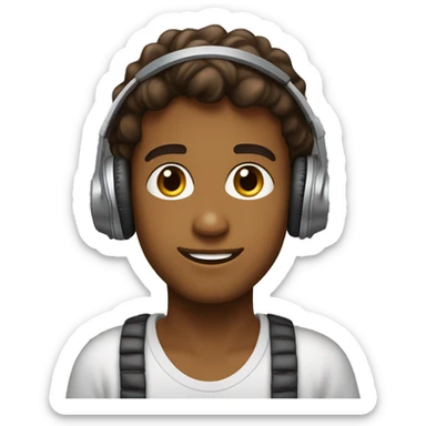 You look like a 22-year-old brown-skinned youngster with headphones around your neck. You're always thinking about computers and programming languages. Your passion for technology is evident in your constant curiosity and drive to learn more. sticker