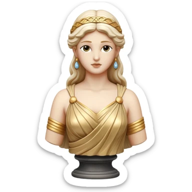 greek goddess sculpture sticker