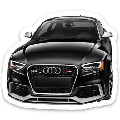 audi rs5 black paint  sticker