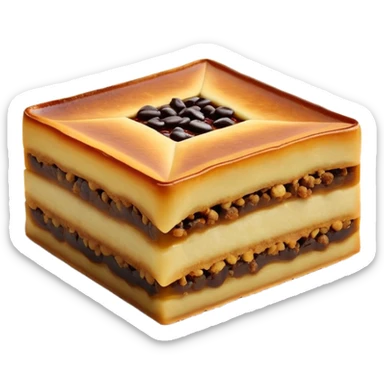 martabak manis-cinematic-realistic-martabak manis-dish-emoji,-depicted-as-a-single,-square-slice-of-sweet,-thick-martabak manis-with-a-rich,-indulgent-filling,-rendered-with-detailed-textures-and-vibrant,-appetizing-lighting sticker