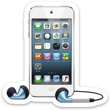 iPod touch 8 with earpiece speaker sticker