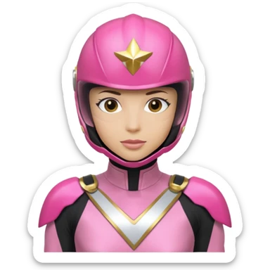 Power rangers Zeo pink ranger  sticker
