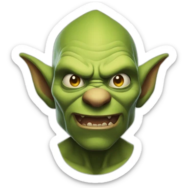 The goblin of the game clash of clan sticker