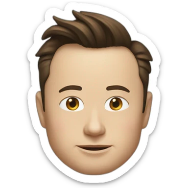 Elon musk + 🙄 sticker
