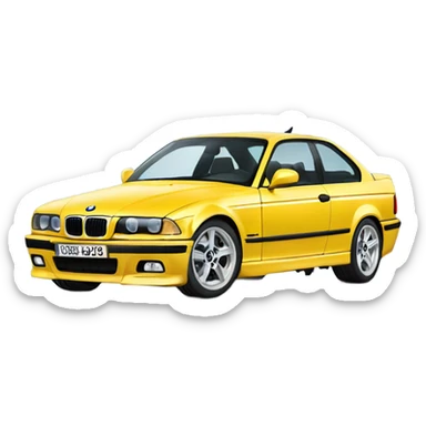 Broken down e36 bmw  sticker