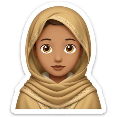 zimbabwe, light brow., 
shawl, kort sticker