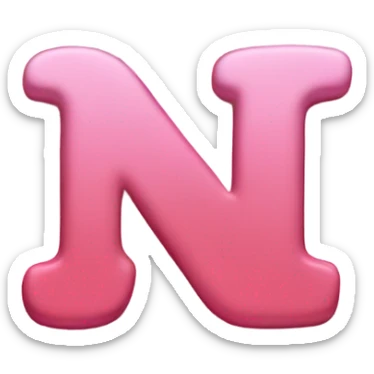 pink letters that say “ N O “ sticker