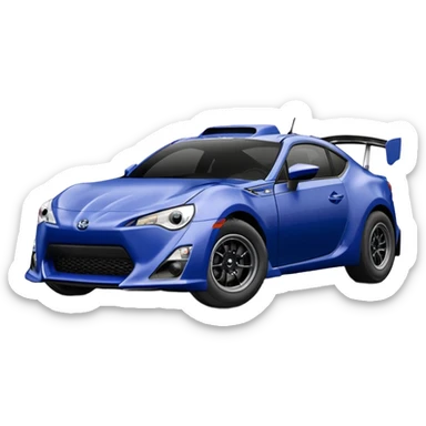 Distressed dented rusty old Extended wheelbase 2013 scion fr-s dark black blueberry 4wd monster Baja desert silver wheeled stadium racer  sticker