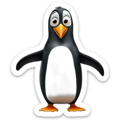 PENGUIN FROM THE MOVIE MADAGASCAR sticker