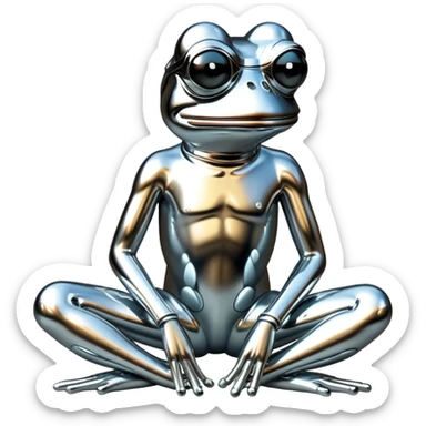 sorayama pepe frog sticker