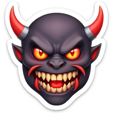 demon wit grills sticker