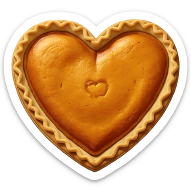 Pumpkin Pie Heart sticker