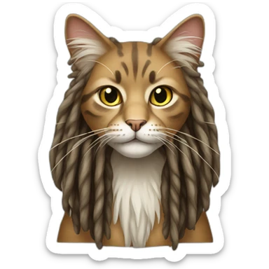 Rastafari cat  sticker