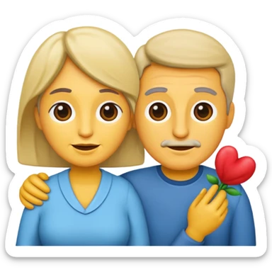 mamá y papá sticker