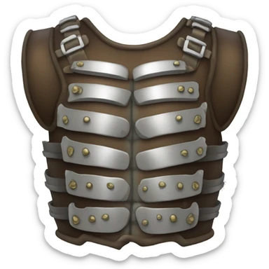 torso armor with ribcage sticker