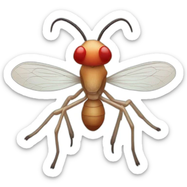 goat mushroom mosquito sticker