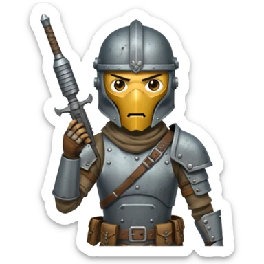 Video game post apocalyptic raider sticker