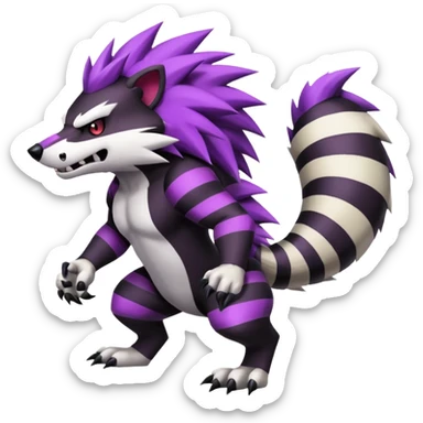 Skuntank-Obstagoon-fusion, full body sticker