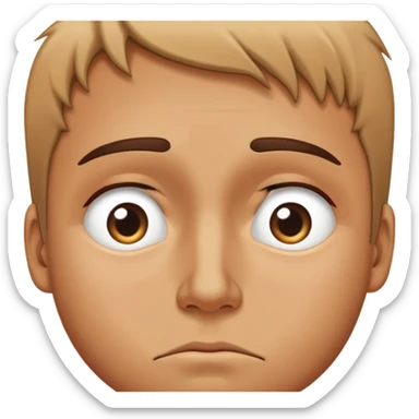 A wet person drained, and sad looking down, feeling like quitting.. saying I dont care, but with eyes of determination sticker