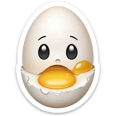 make a singular egg in a egg carton to represent isolation. make the egg have a sad expression like a sad face with tears. sticker