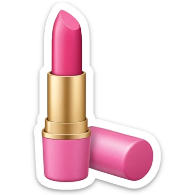 pink lipstick cosmetics sticker