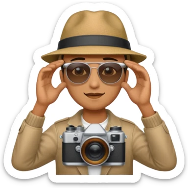 photographer from behind taking a photo sticker