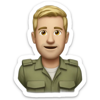 manor solomon injury idf sticker