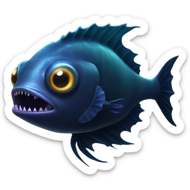 abyssal fish sticker