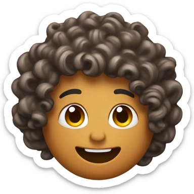 Curl with Curly hair Chugging a mug of root beer sticker