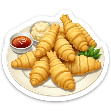 Japanese mix of tempura food sticker