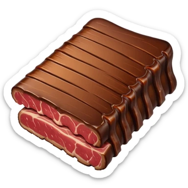 a single smoked beef rib smaller sticker