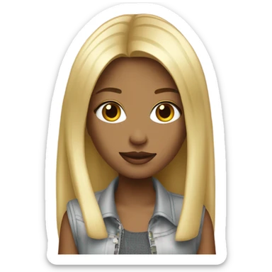 Blonde girl Y2K sticker