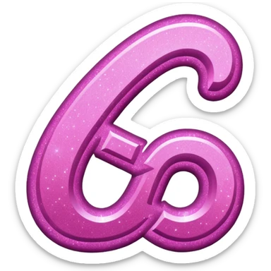 glitter pink simbolo Douyin sticker