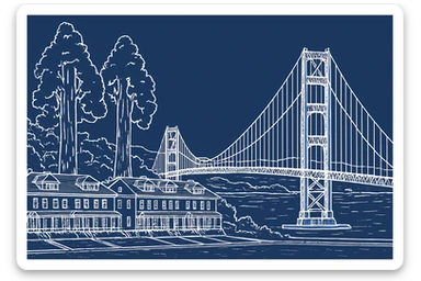 Create a header size 1200 x 800 that uses this image, but make it a white sketch, with a blue background, like the 2nd image sticker