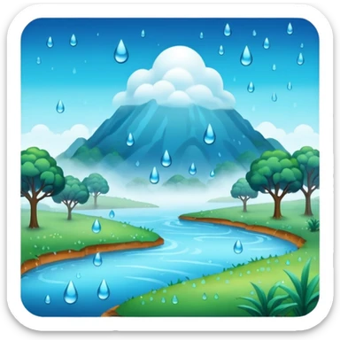 humid weather landskape imag humid more humid add draps falling sticker