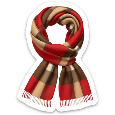 burberry scarf sticker