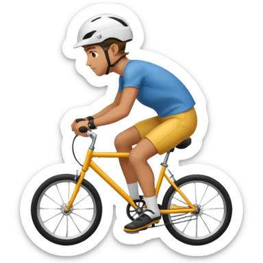 bike rider sticker