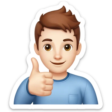 Einhorn was einen Daumen nach oben zeigt sticker