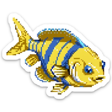 Flounder from The Little Mermaid sticker
