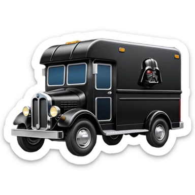 1925 Darth Vader Grumman mail truck sticker