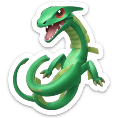 Rayquaza pokemon sticker
