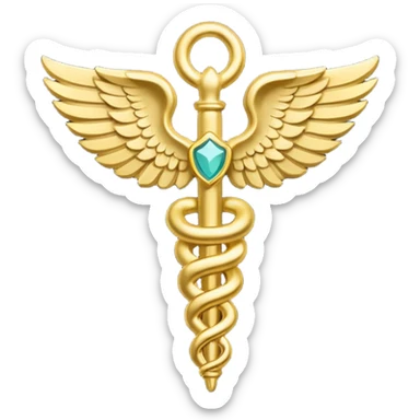 Images for the adaptive pack must be monochrome with transparency for correct display --  gold caduceus sticker