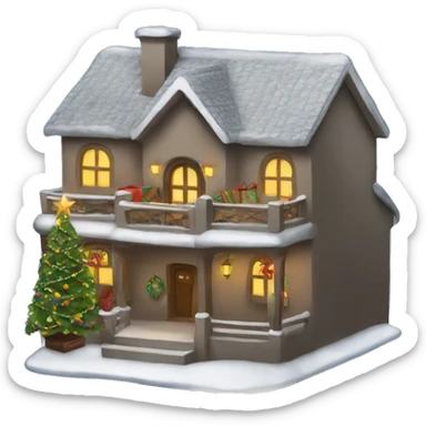 casa de navidad sticker