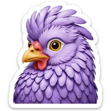 Lavender ameraucana sticker