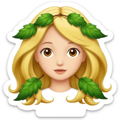 Una pradera con muchas setas y hadas sticker