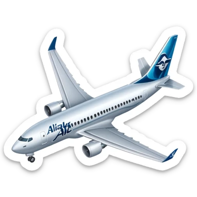 Alaska airlines plane  sticker