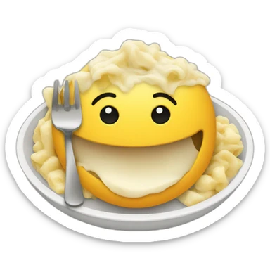 full after eating meal sticker