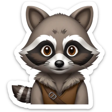 Raton laveur basé sur Runescape old school qui dit nice en mode BD sticker