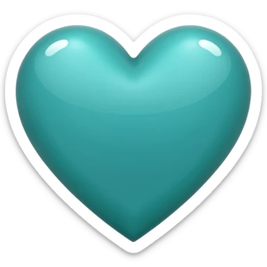 I need a teal Heart emoji  sticker